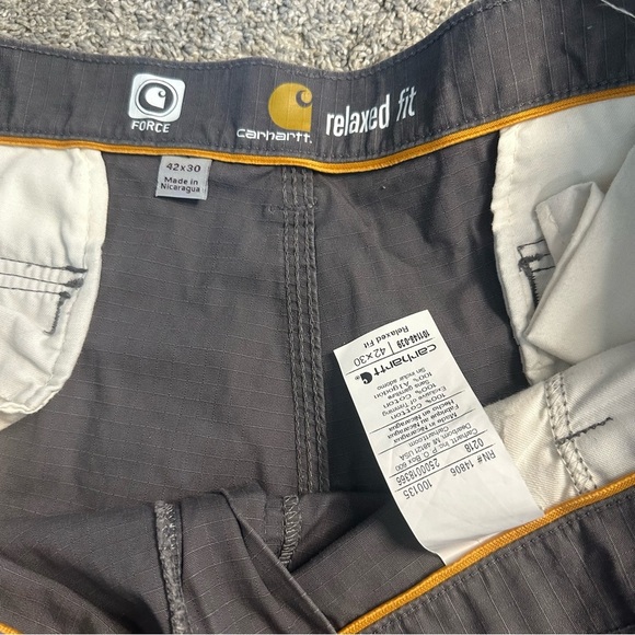 Carhartt Force Relaxed Fit Ripstop Cargo Work Pants 42 x 30 Gray Big & Tall - Picture 7 of 10